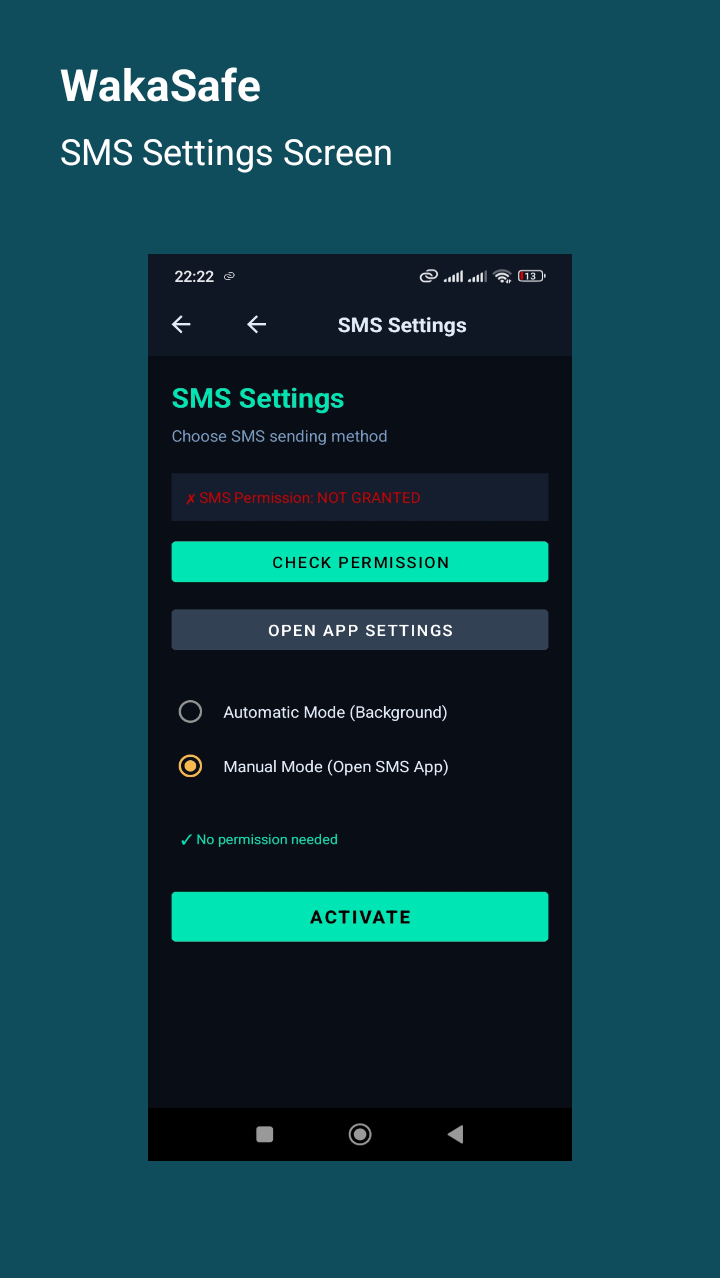 SMS Settings